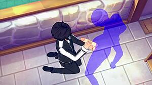 kirito gets handjob in yaoi