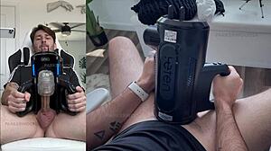 wow, trying my new xspacecup xt5 auto-stroker toy for the first time!