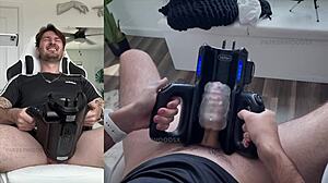 wow, trying my new xspacecup xt5 auto-stroker toy for the first time!