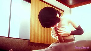 Naruto Hentai - Sarada's POV Blowjob Uncensored Action