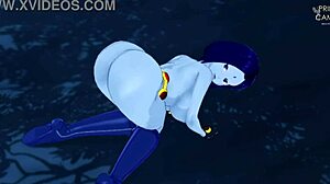 raven horny big thighs joi and facial in a dark forest - teen 18+ titans