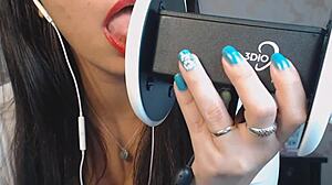 Latina Gives Bold Jerk Off Instructions in Portuguese and English