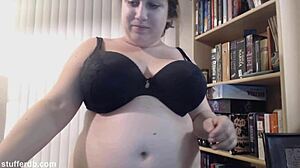 SNACKING on Tiramisu Cake with Chubby Teen Tits!