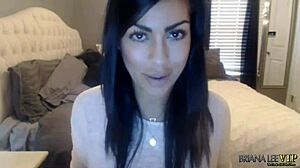 Oh wow, catch Briana Lee in her member show from April 08th 2015, showing off those natural tits in solo webcam fun