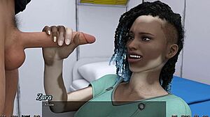 Stranded in Space: Black Virgin Craves Wild Action