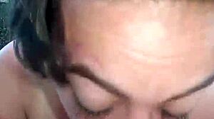 Amateur Sloppy Blowjob Turns Messy With Huge Cock Choking Gagging Spitting And Outdoor Public Fucking.