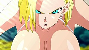 Android 18 Has Slutty Sex with Trunks Using Wet Deep Pussy in Dragon Ball XXX