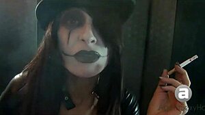 Exploring different goth smoking styles