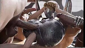 Ballerina twins in wild 3D sex compilation