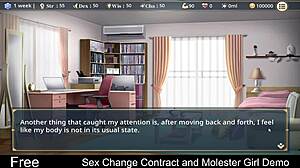 Sex Change Contract Turns Her Into M Girl In Hentai Game