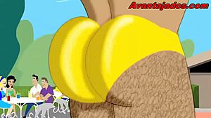 These Brazilian machos show off raw passion in anime gay club.