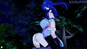 Chris Yukine and Tsubasa Kazanari in Symphogear