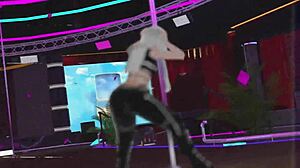 Vrchat User Performs Pole Dancing