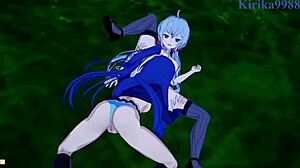 Chris Yukine and Tsubasa Kazanari in Symphogear