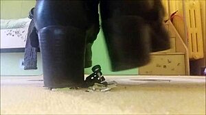 gorgeous giantess dominates with sadistic machine and heels play