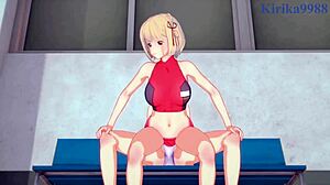 chisato and takina in futanari scene from lycoris recoil