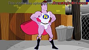 Gay Drawing of the Hero with Giant Ass