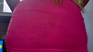 Wife Chats With Husband While In Miniskirt