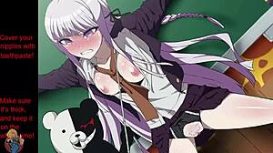 kyoko dominates in femdom hentai from danganronpa game