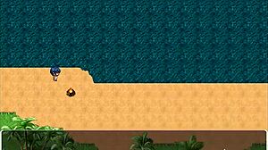 tanned girl natsuki hentai game ep 11 village chief masturbates on her changing in public