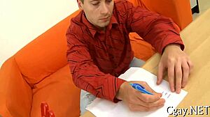 guys engage in explicit anal loving acts with blowjobs and bareback fucking