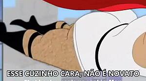 Gay Drawing of the Hero with Giant Ass