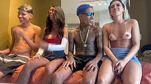 Petite Teen Brunette Sucks in Wild POV Action