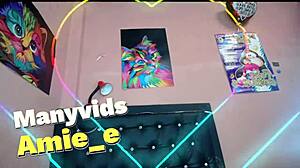 Does the slut destroy his face with spit in full deepthroat gagging?