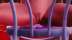 Honoka poses seductively in the casino studio.