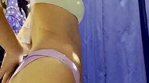 hidden camera captures latina teen in department store fitting room