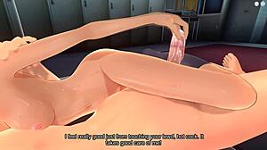 This teen's handjob leads to a hot sex scene in hentai! 🔥