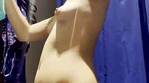 hidden camera captures latina teen in department store fitting room