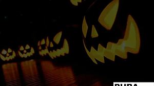 Two Hot Blondes Share Halloween Scare and Fuck