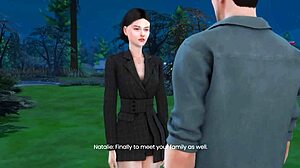 Natalie's heart pounds in a naughty secret affair with her boyfriend's friend in 3D hentai