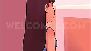 Angel or devil teases married men naughtily