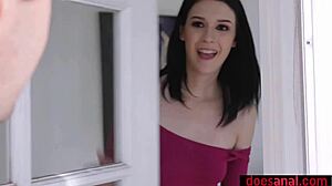 pale skinny teen only cums from rough anal play. she craves every deep thrust.