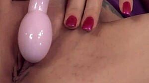 Janessa jordan the dark haired slut uses sex toy on pussy