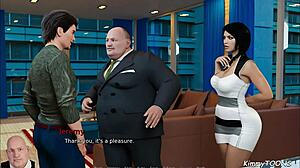 anna submits to boss on desk with deepthroat