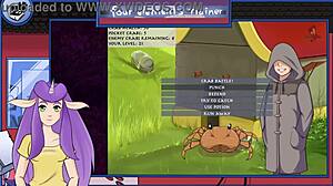 Blonde Gets Big Tits Sucked by Monster!