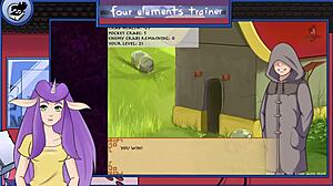 Blonde Gets Big Tits Sucked by Monster!