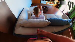 I Almost Got Caught Masturbating on My Girlfriend's Head. She Was Too Into Her Game to Notice.