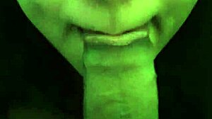 Hunter 666 performs oral on big tits