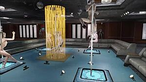 Sexy Multi Pole Dance In Fallout 4 💃