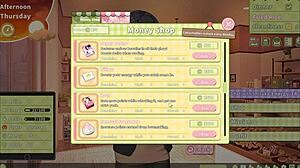 Summer Clover Harem Hentai Game Ep 4 - Sjefen tatt på fersk gjerning med å onanere til kjempe kuk!