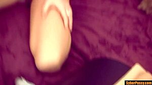 Riley Jensen rides sybian hard, no cock needed for her solo teen banging.