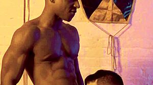 Why are these ebony bodybuilders dominating me with their monster cocks?