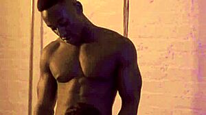 Why are these ebony bodybuilders dominating me with their monster cocks?