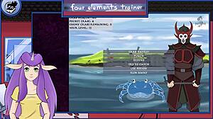 Blonde Gets Big Tits Sucked by Monster!