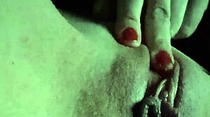 Squeezing Clitoris On Sensitive Shaved Pussy After Fuck