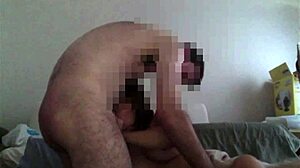 asian with big tits sucking cock 😏